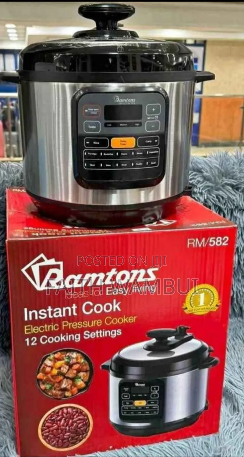 Ramtons Electric Pressure Cooker/Instant Pressure Cooker