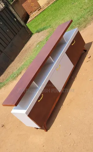 Modern Brown White Tv Stand
- 5 Ft Long