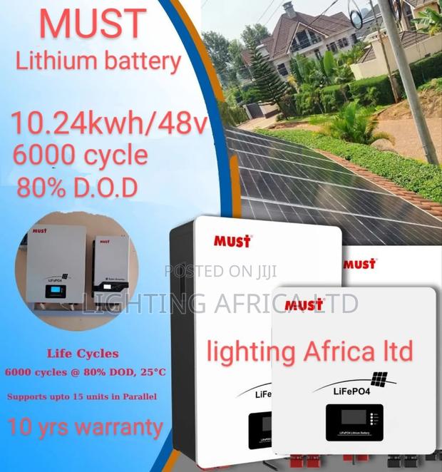 Must Inverter 10.24kva - 5.12kwh - 48v Lithium Lifepo4 Battery
