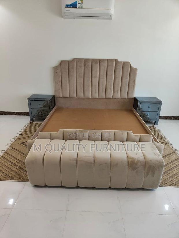 Brown 5 by 6 Quality Velvet Bed