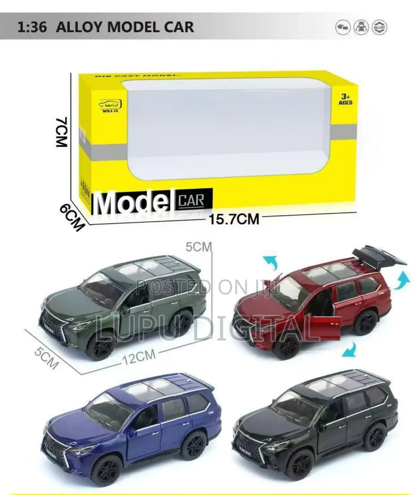 Die Cast Model Pull Back Simulator Lights and Sound