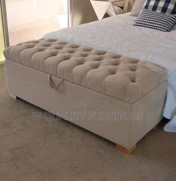 Cream Chesterfield Ottoman