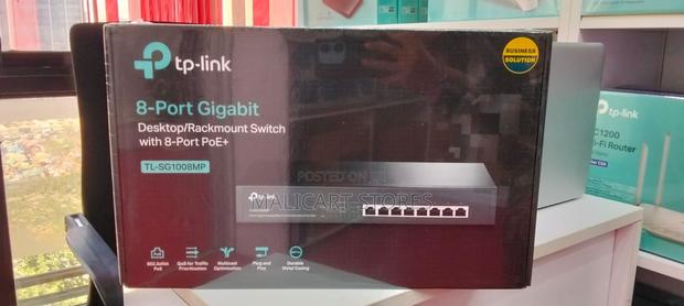 Tp-Link Tl-Sg1008mp 8-Port Gigabit Desktop/Rackmount Switch - main view