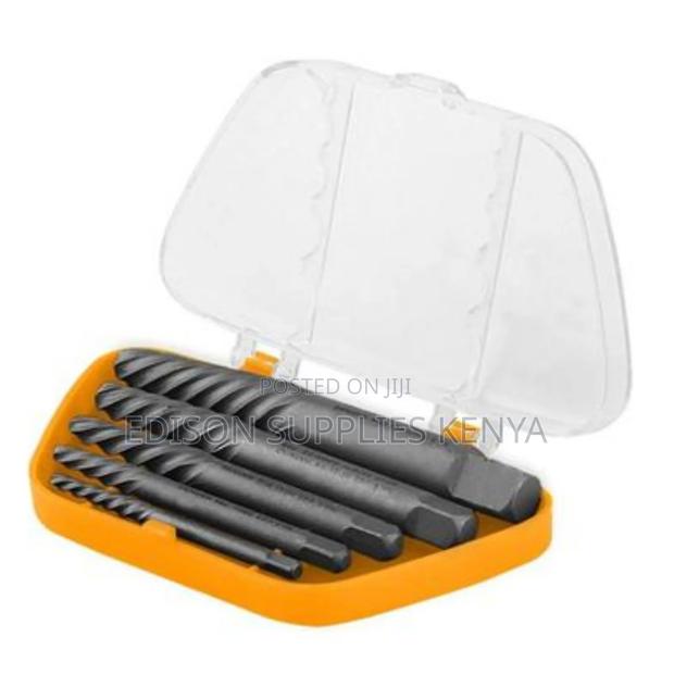 Screw Extractor Set Tolsen 5pcs Damaged Screw Remover Bits - thumbnail 4