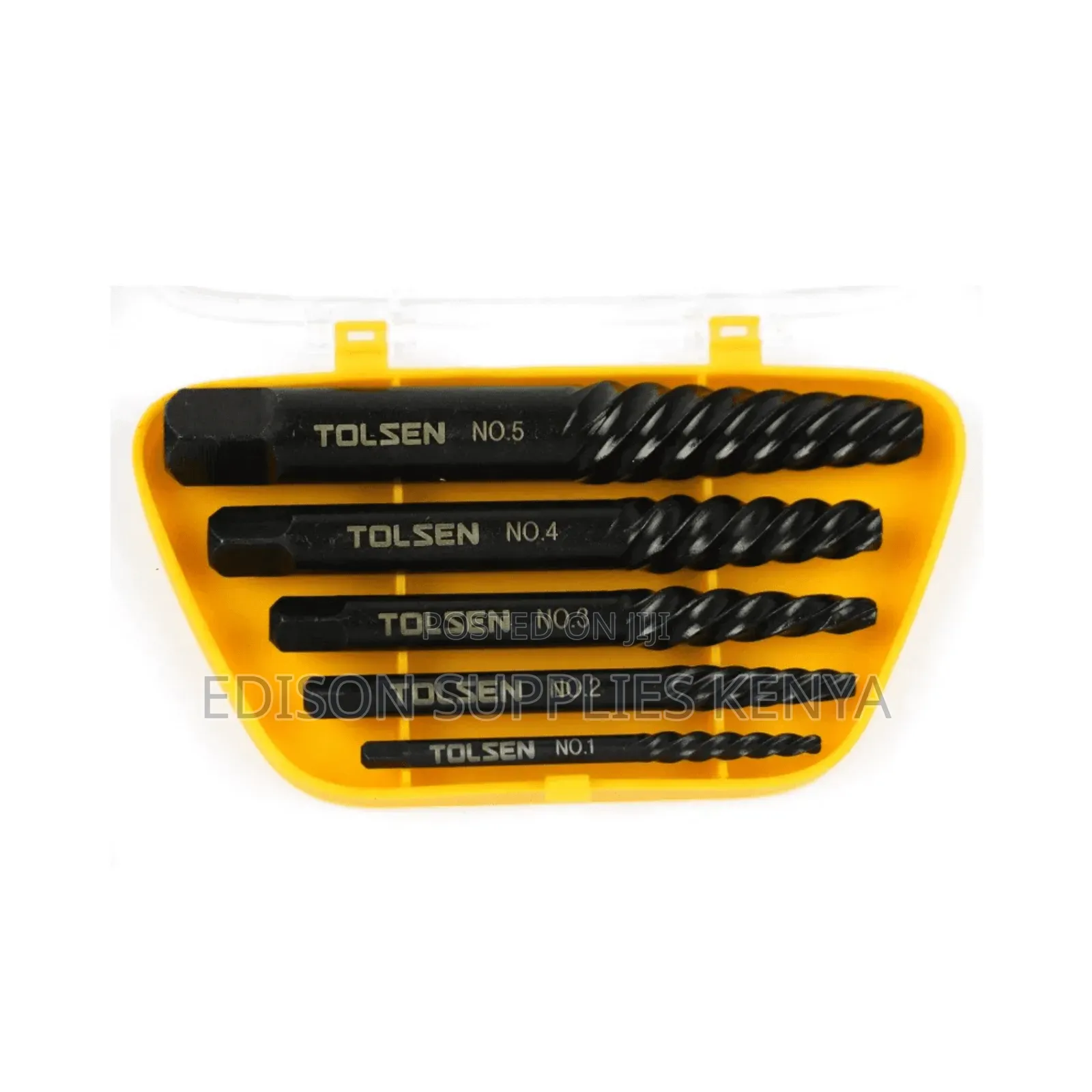 Screw Extractor Set Tolsen 5pcs Damaged Screw Remover Bits