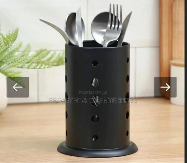 Black Stainless Steel Cutlery Holder
