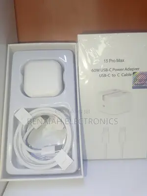 iPhone 15 Pro Max Original Charger (60watts)