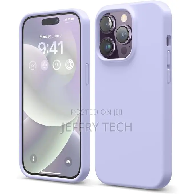 Poer iPhone 14 Pro Silicone Microfiber Lining Cover