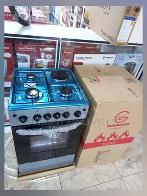 Eurochef 3 Gas Burner +1 Electric Cooker With Electric Oven