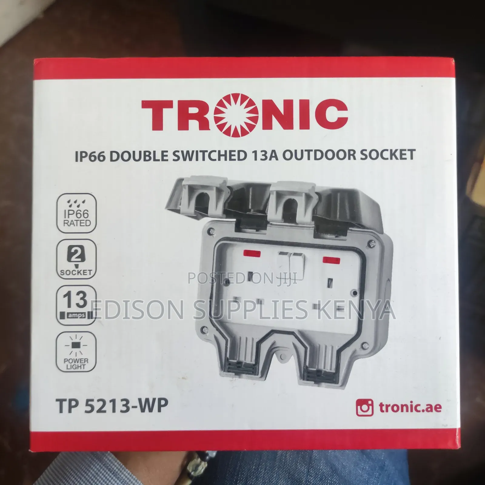 Tronic Outdoor Sockets Twin Waterproof Double Socket 13a