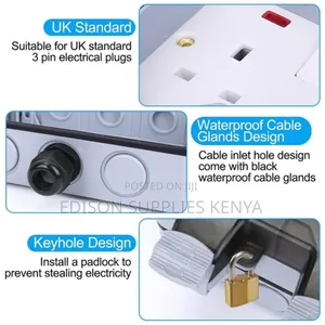 Tronic Outdoor Sockets Twin Waterproof Double Socket 13a