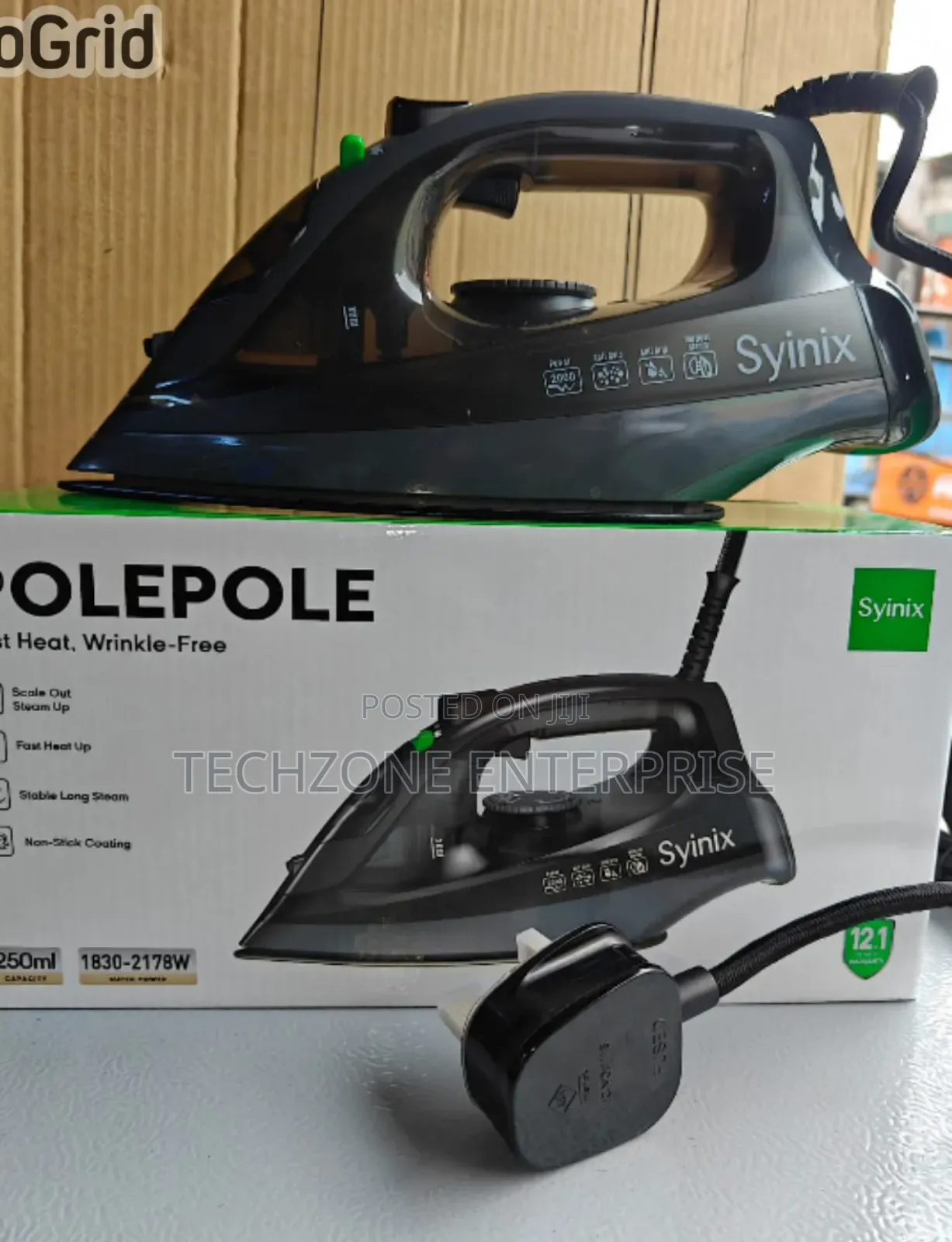 Steam Iron - Syinix Steam Iron Box With 250ml