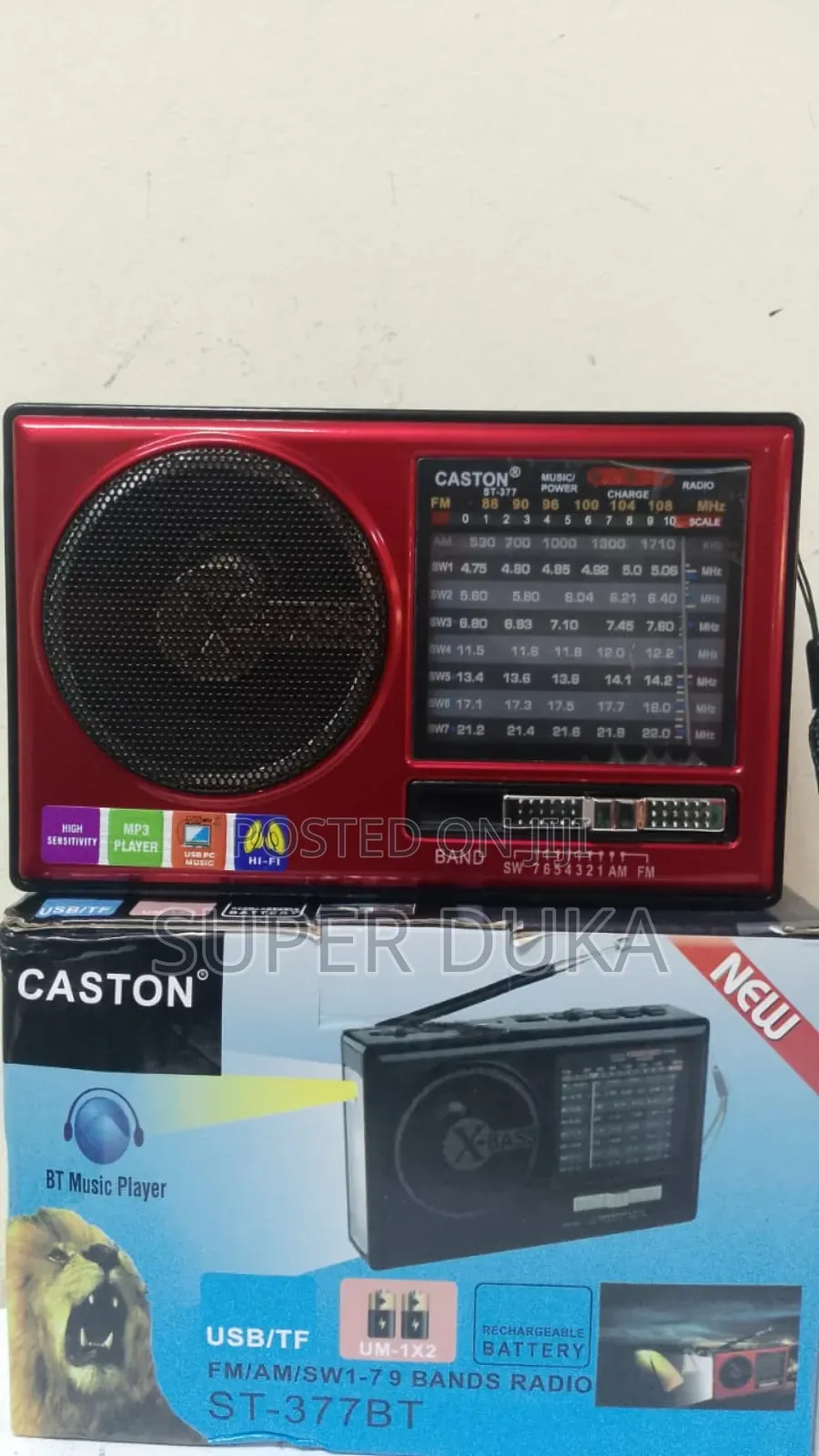 Caston St-377bt Portable Digital Multi-Frequency Radio.