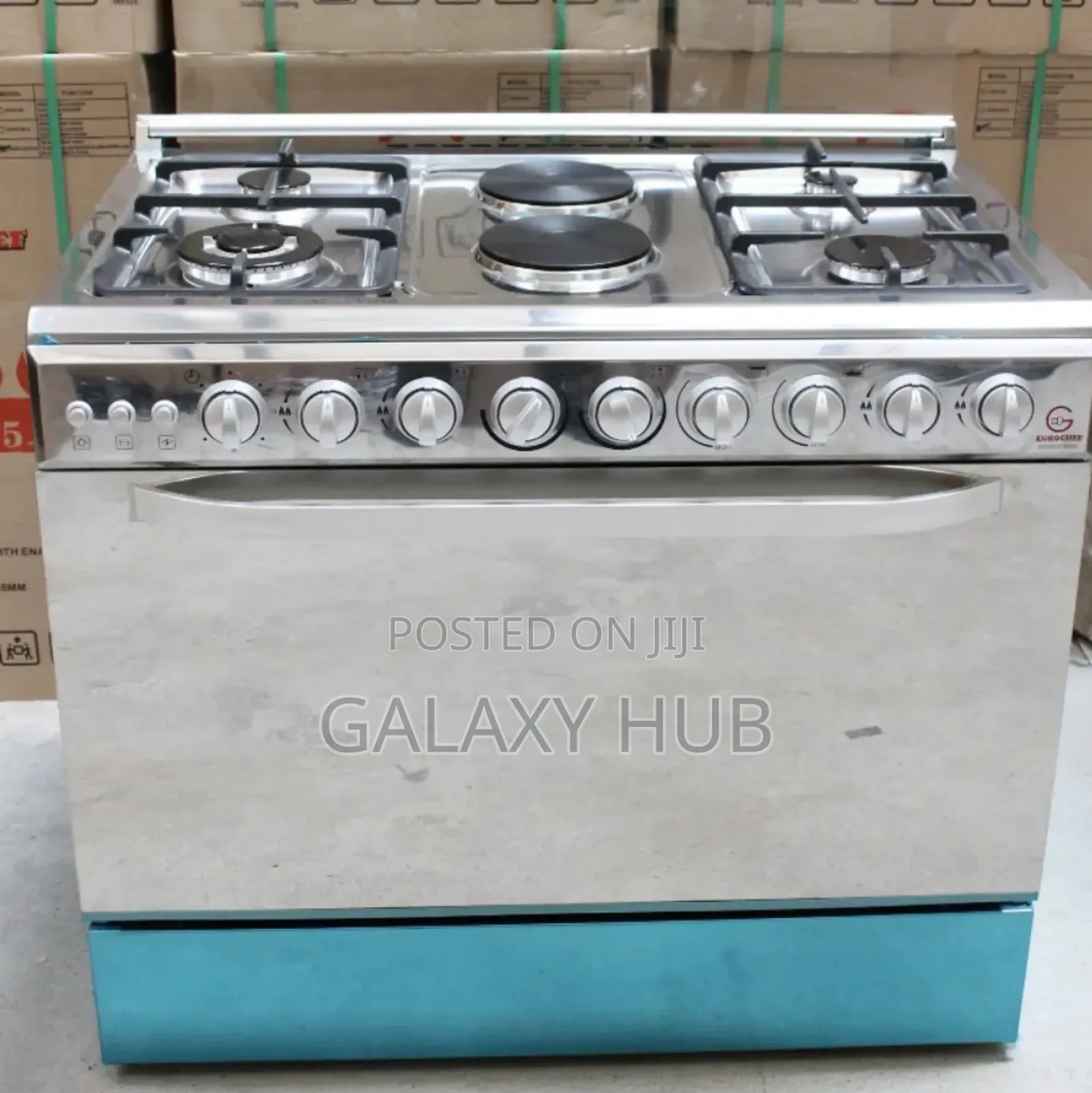 60*90 Eurochef 4+2 Standing Cooker