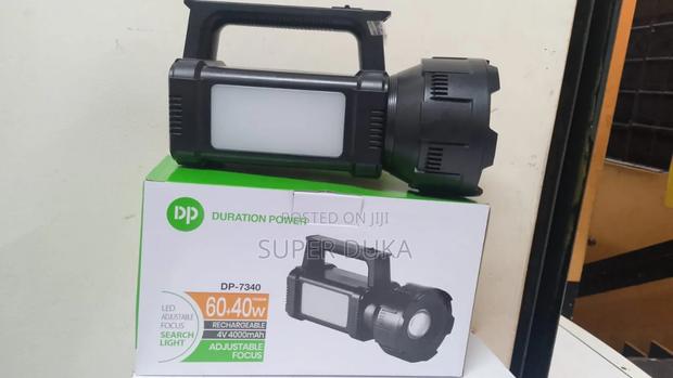 Rechargeable Led Torch 50+60w Dp-7340 Duration Power.