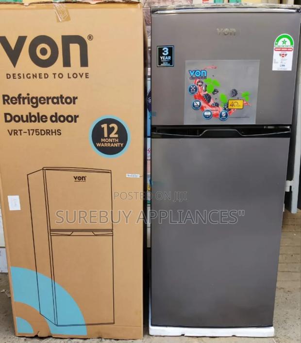 Von 175 Litres Double Door Refrigerator