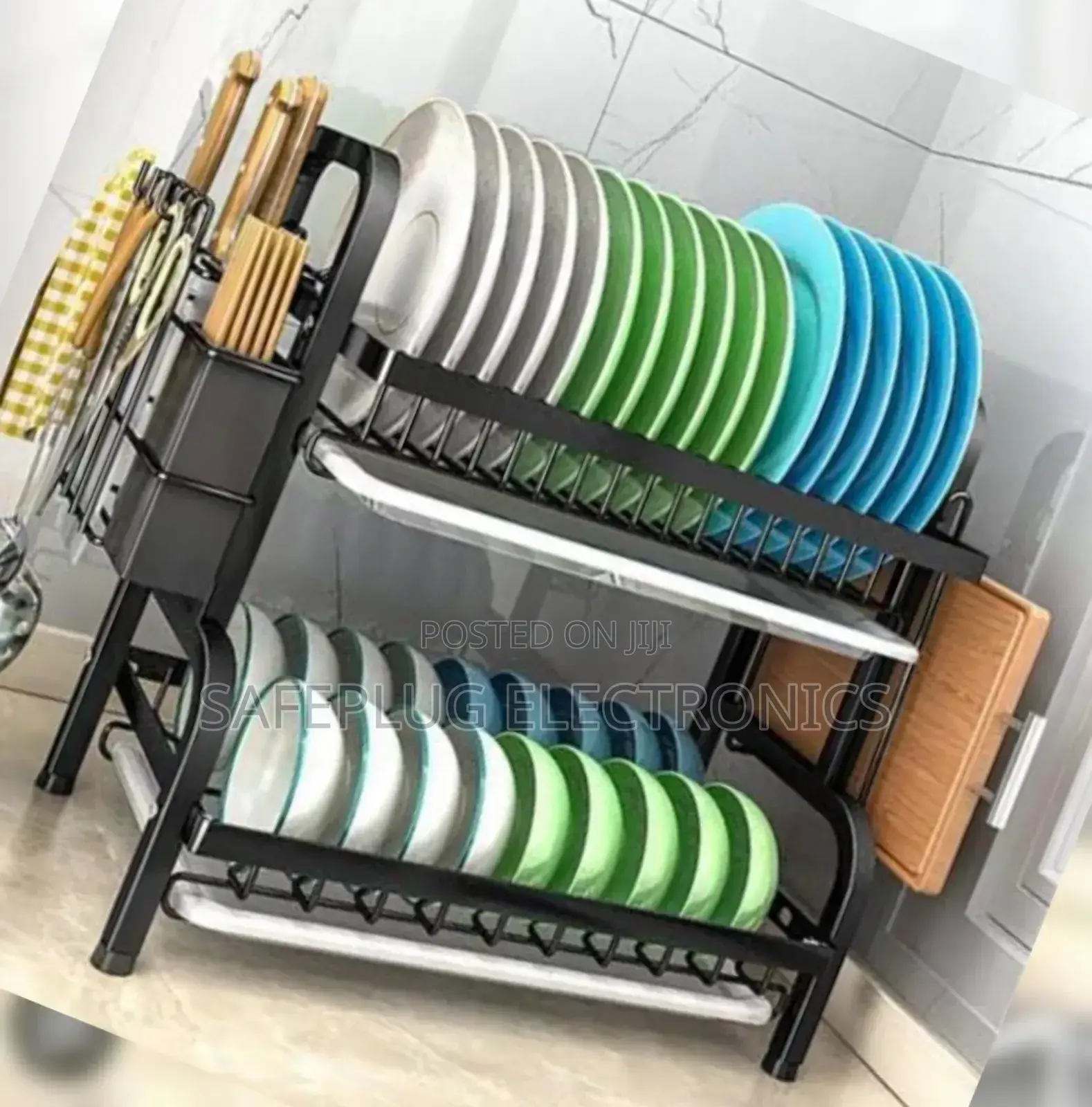 Dish Rack/Carbon Steel Dish Rack With Cutlery