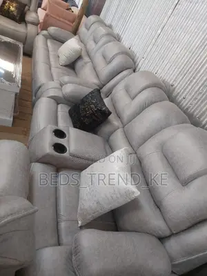 Contemporary 5 Seater Semi Recliner Sofa 3,1,1
