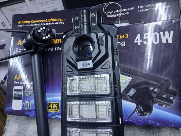 Solar Street Light With CCTV Camera 4mp450w Led Light - main view
