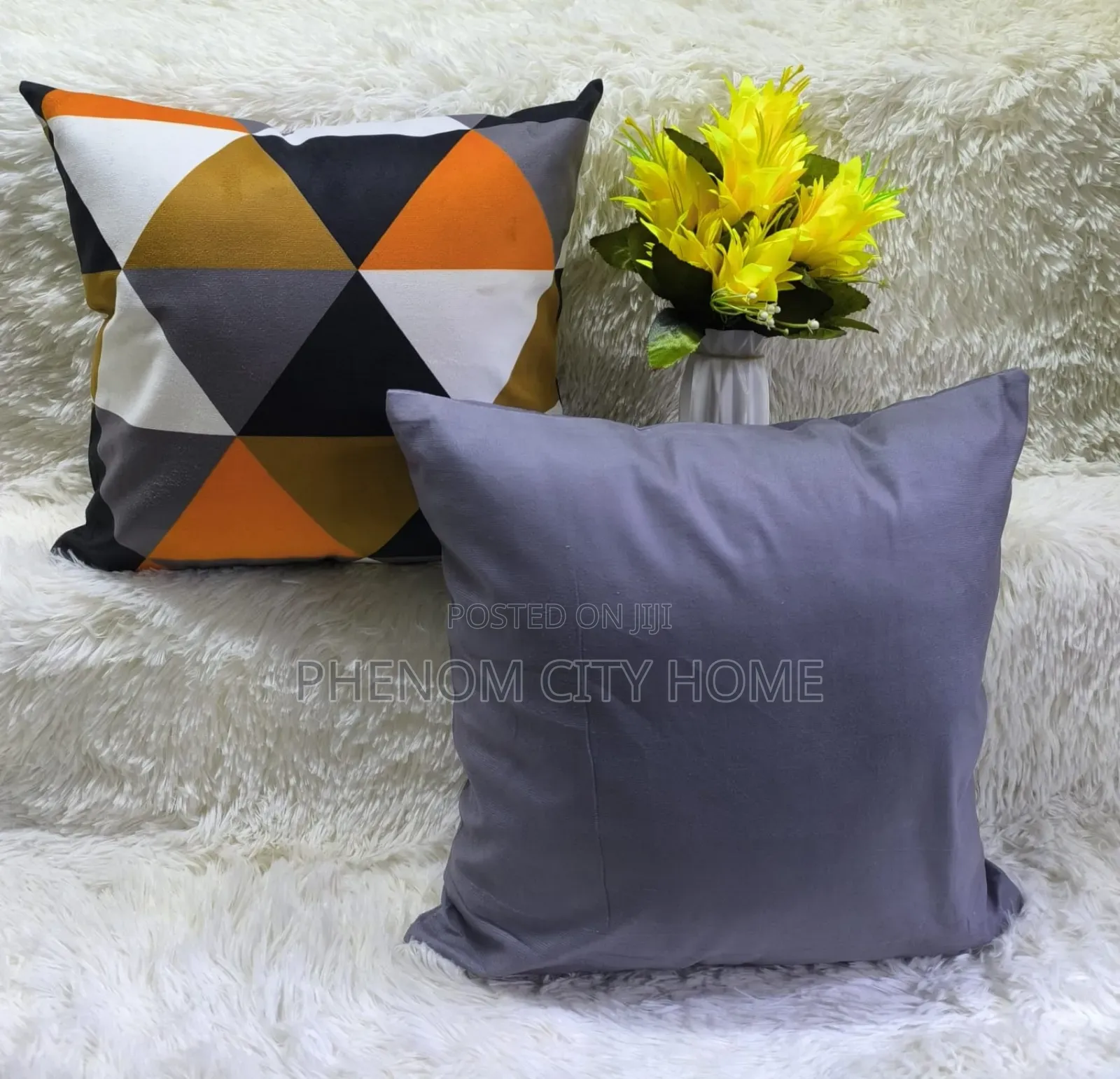 Greyish and Mustard Throwpillow Covers Available