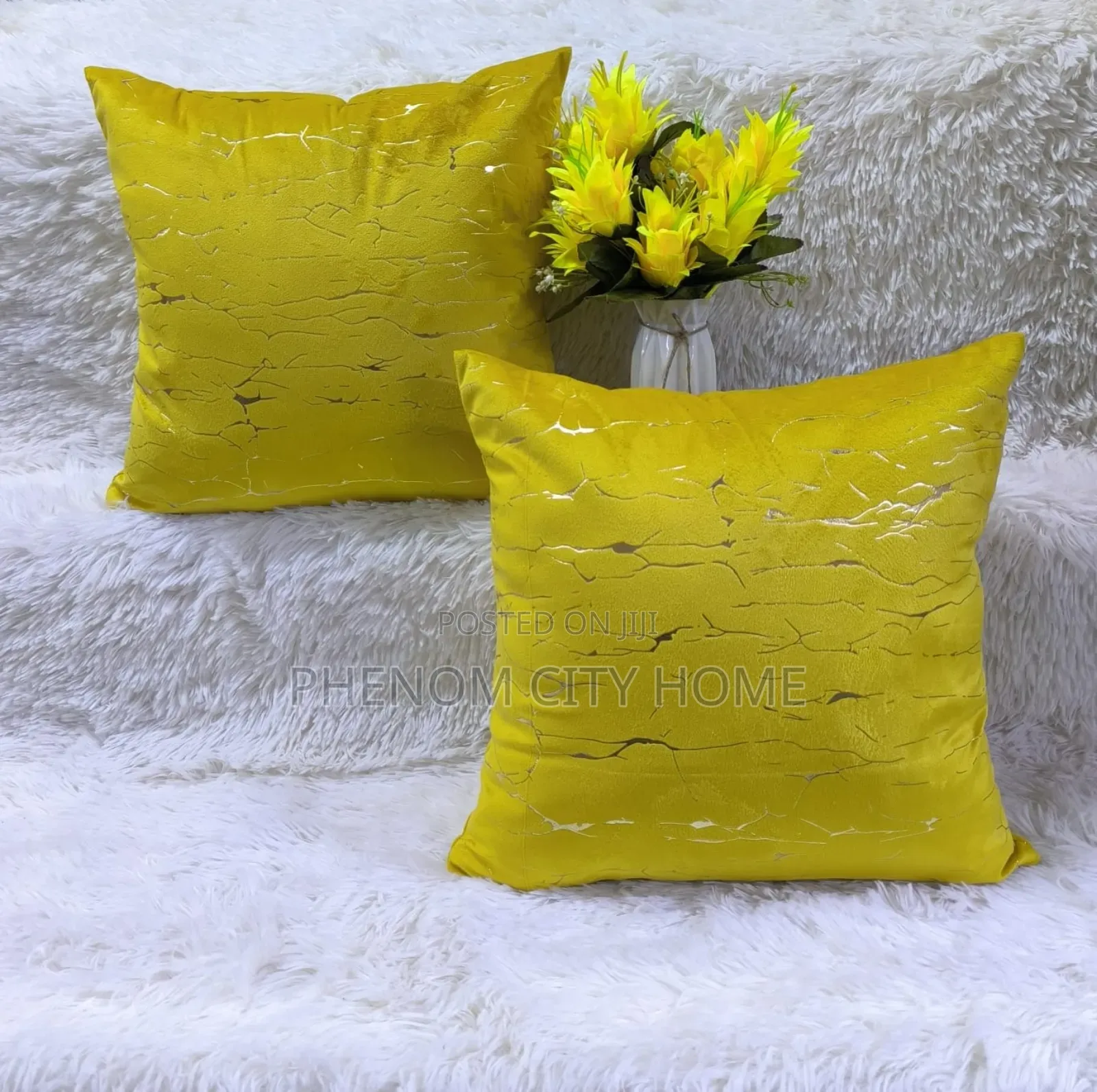 Mustard and Green Throwpillow Covers