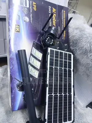 Outdoor Weather Proof Ai Solar Camera +Light 450w Fullcolor