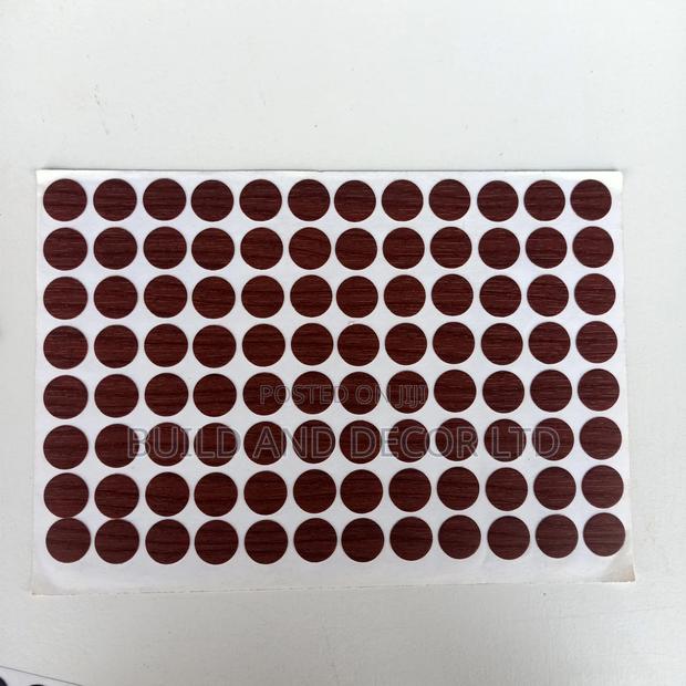 Adhesive Screw Cover or Stickers (Dark Walnut or Etimo)