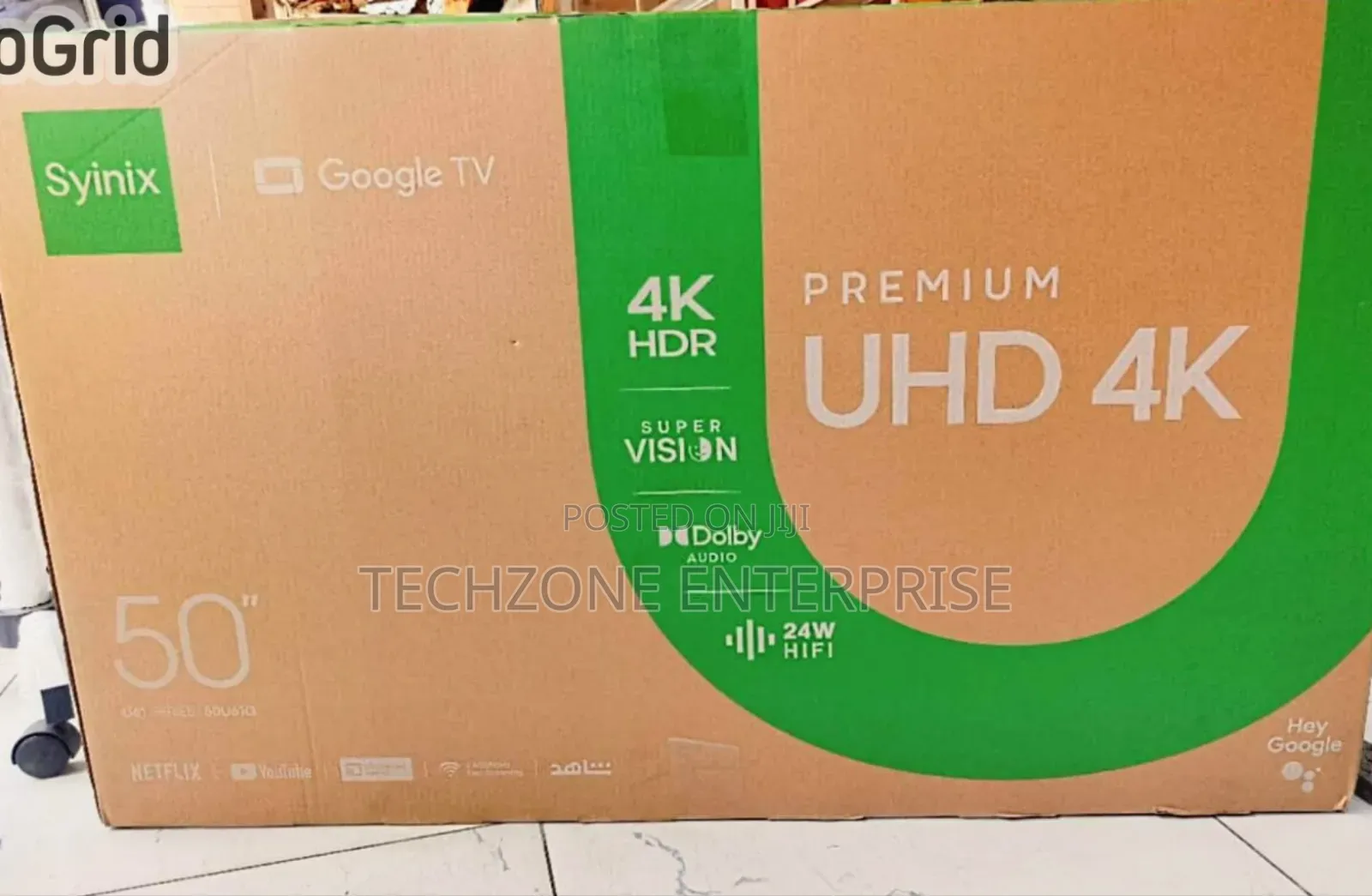 Syinix 50" Inch Google Tv
Premium Uhd4k (Hdr)
 