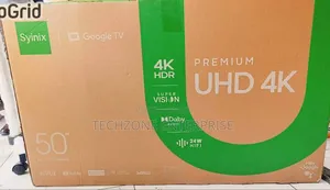 Syinix 50" Inch Google Tv
Premium Uhd4k (Hdr)
 