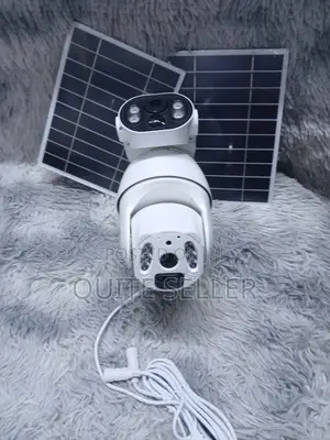 Out Door 4g 6mp Ubox Dual Lens Dual Screen Solar PTZ Camera