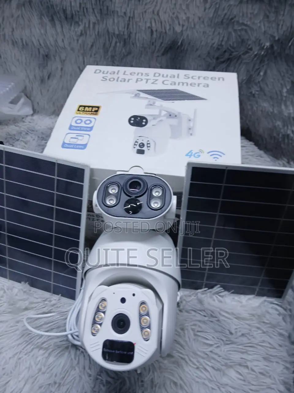 4g 6mp PTZ Dual Lens Dual Solarsecurity Camera Outdoor