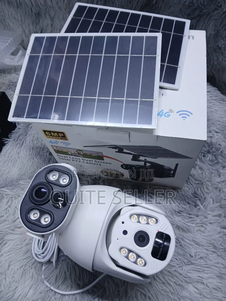 6mp Megapixels, Ubox 2dual Lens 2dual Solar CCTV Camera PTZ