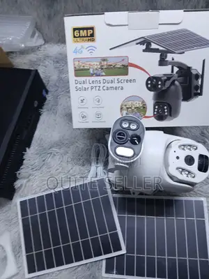 Hiresolution Security Camera 6mp Ubox App 2lens 2solar PTZ