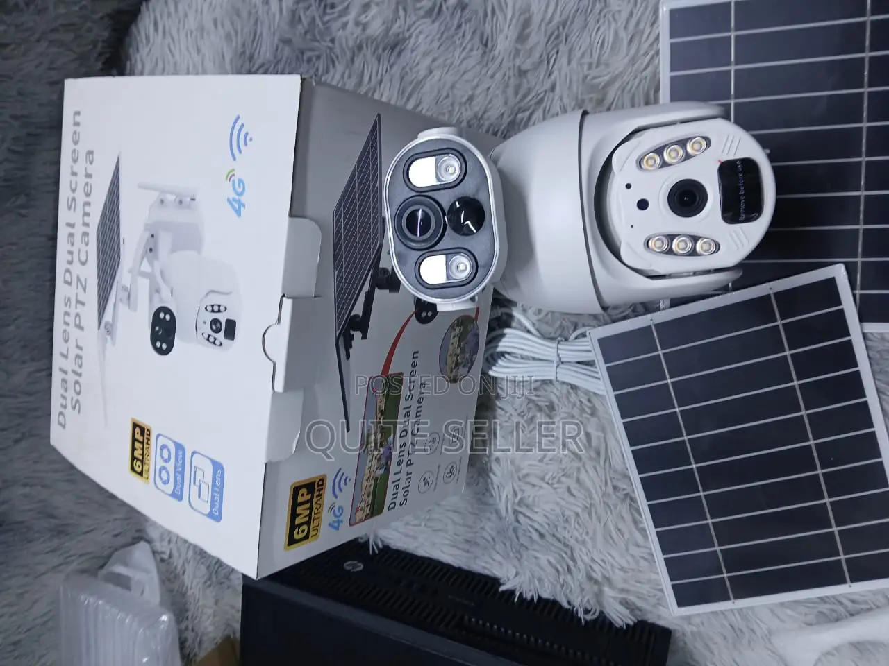 4gsimcard Wifi Dual Lens Dual Solar Powered Ubox App CCTV