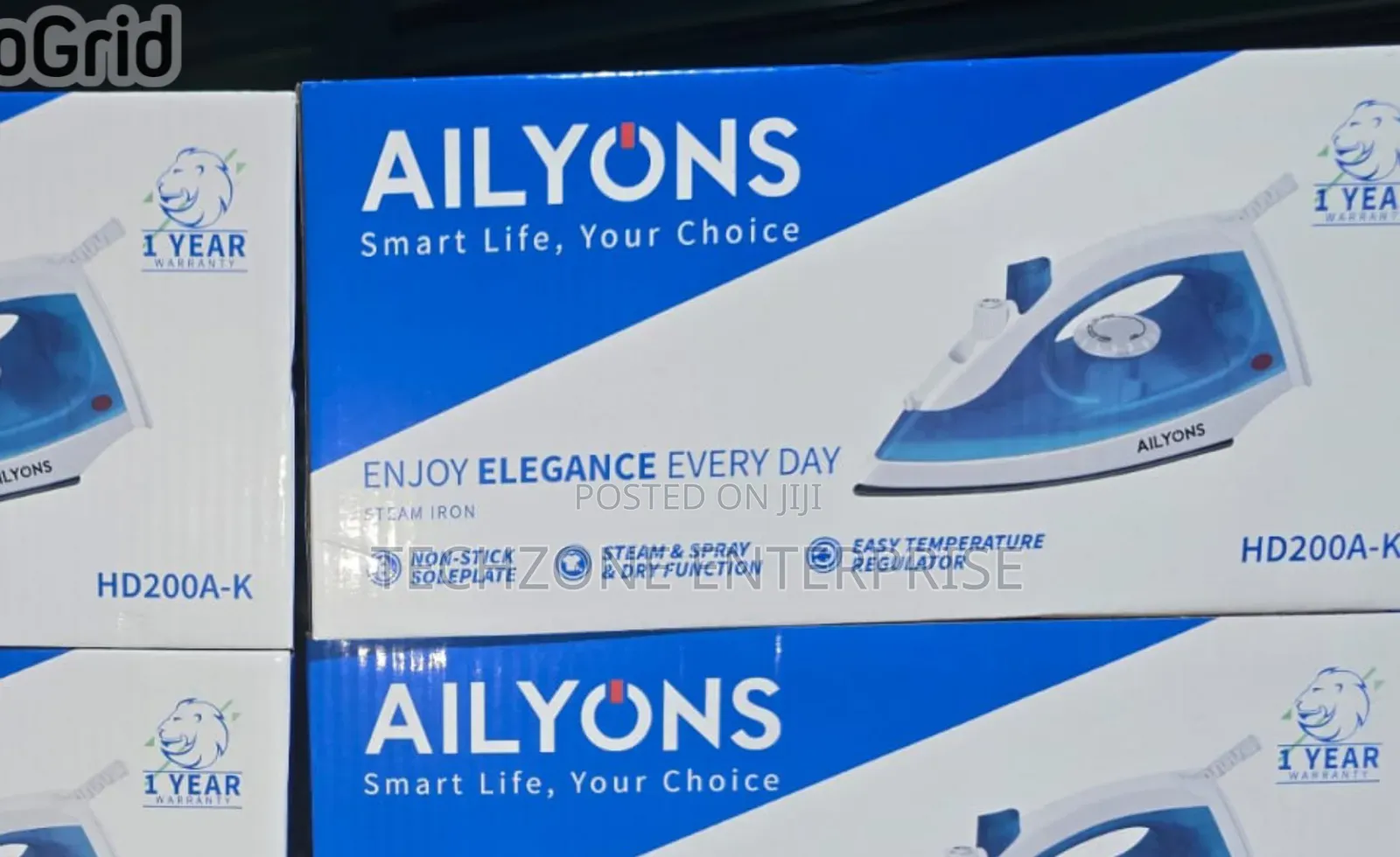 Ailyons Hd200a-J Electric Steam Iron Nonstick Coating