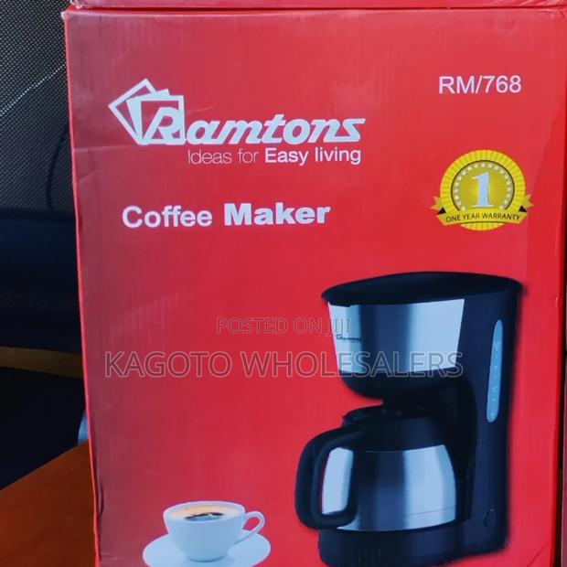 Ramtons Coffee Maker Stainless Steel Jar 1ltr Rm768 1yr W*