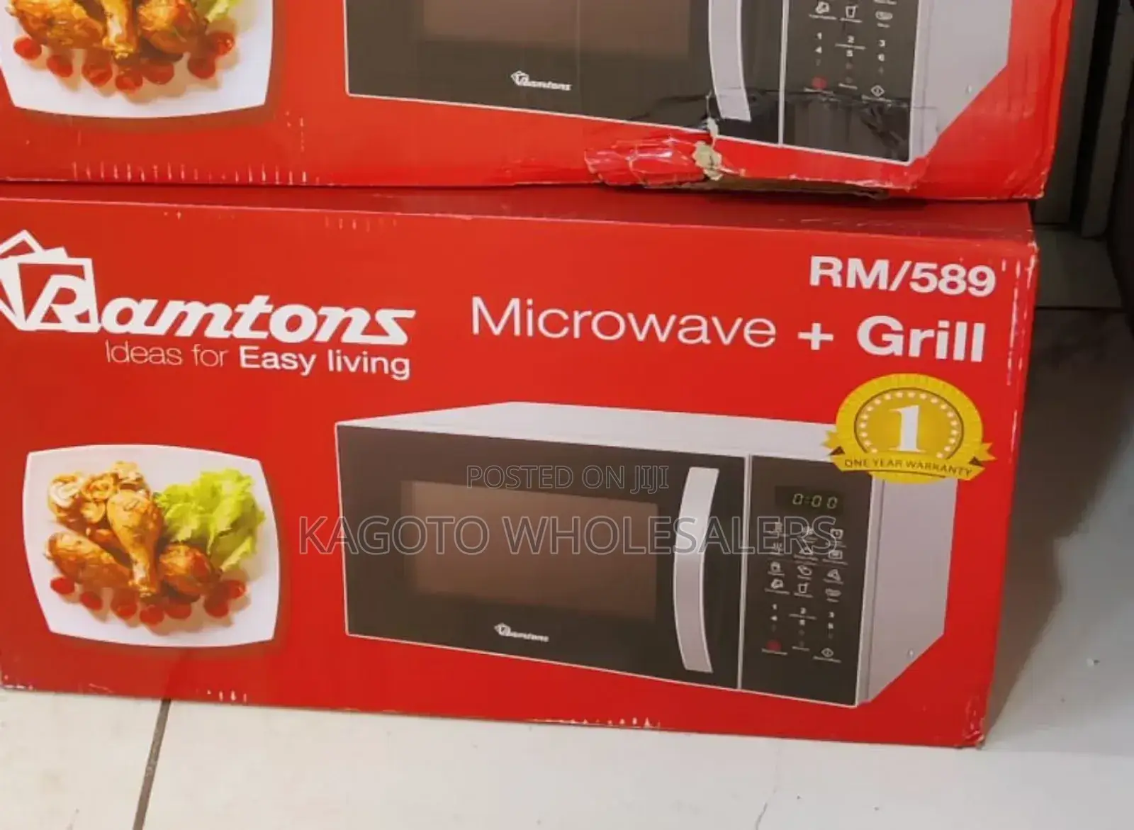 Ramtons 23litres Microwave With Grill R89* (Silver)