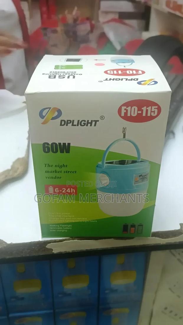 60w Dp Light Dual Solar Charging Lamp and Torch - thumbnail 5