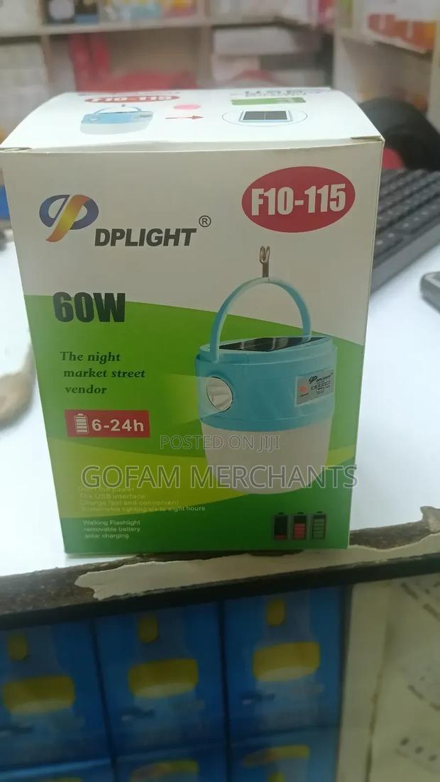 60w Dp Light Dual Solar Charging Lamp and Torch