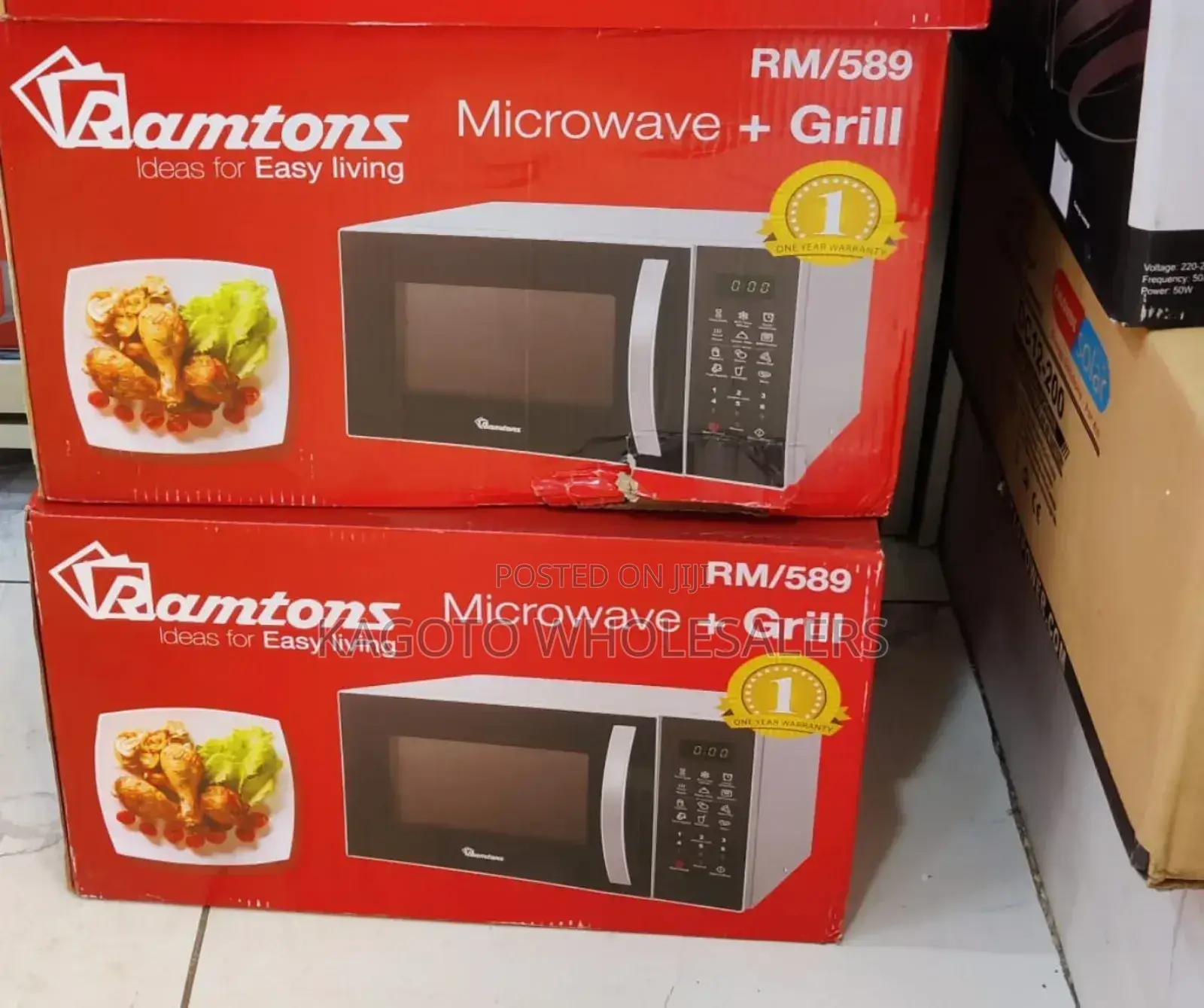 Ramtons 23litres Microwave Plus Grill R89* (Silver)
