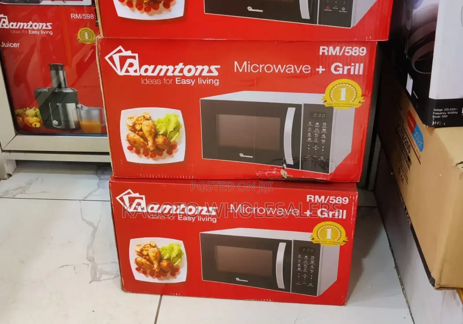 Ramtons 23l Microwave With Grill R89* (Silver)
