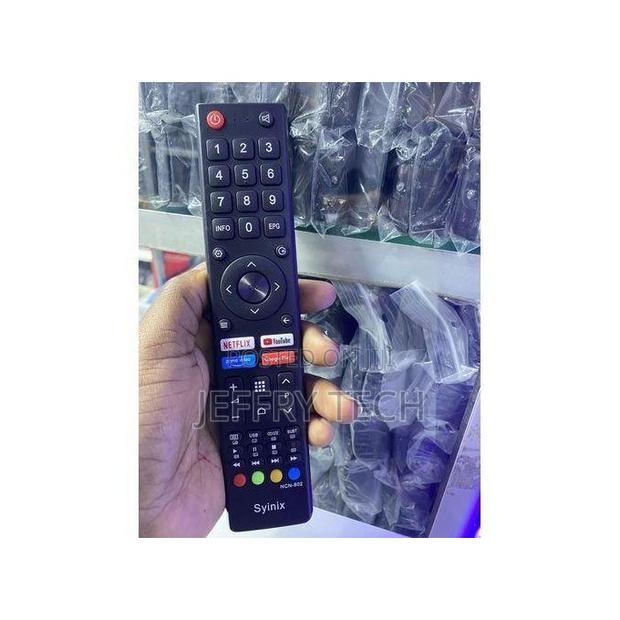 Syinix Smart/Android Tv Remote Control- Black - main view