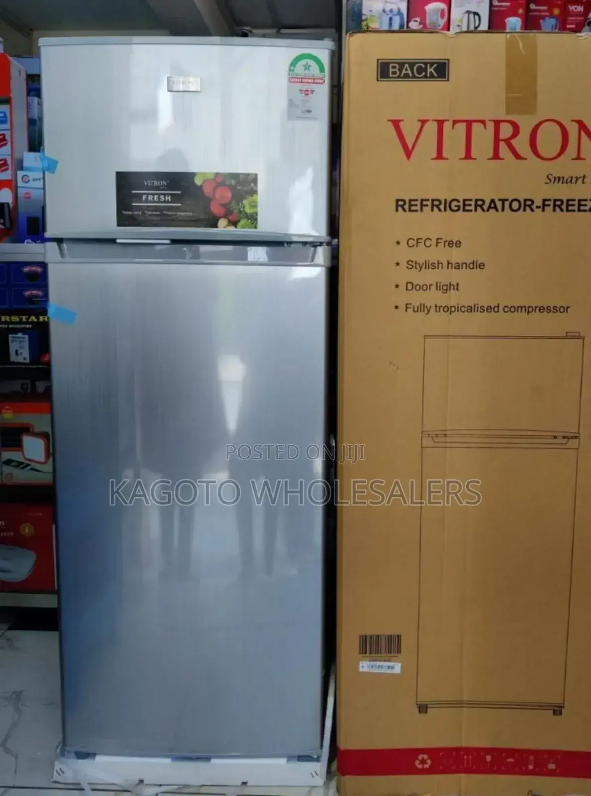 Vitron 208l Double *Door* Refrigerator Vf208