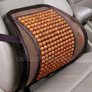 2pcs Brown Heavy Duty Backrest With Lumbar Support (Wooden