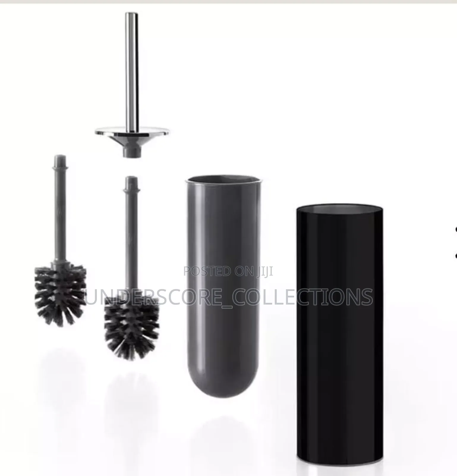 Toilet Brush Cleaner Metallic Storage Rack