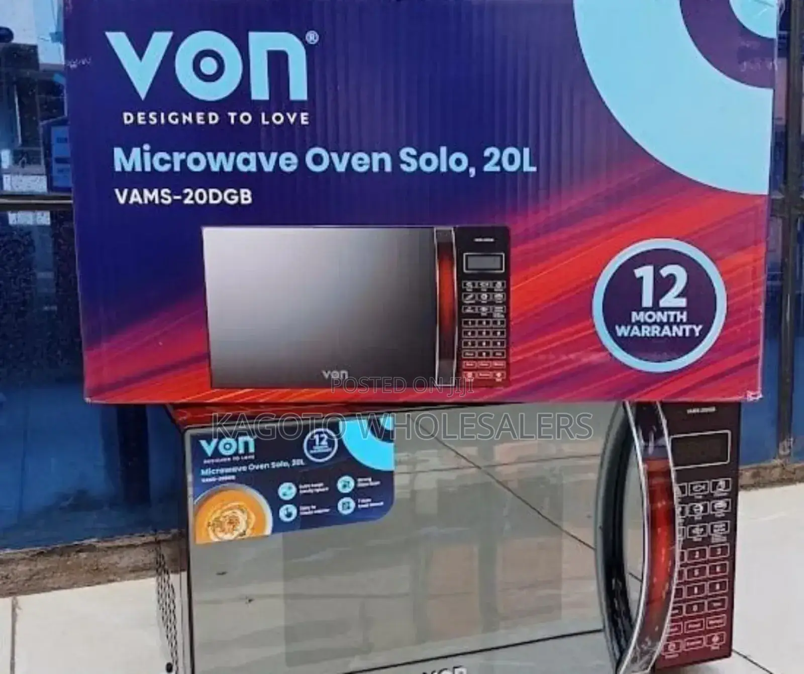 New Von Microwave Oven 20litres Digital *Vam/2gb