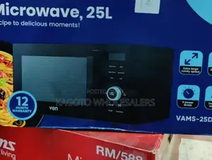 25litres Von Microwave Oven Digital (Black Body) *Vam/25gb