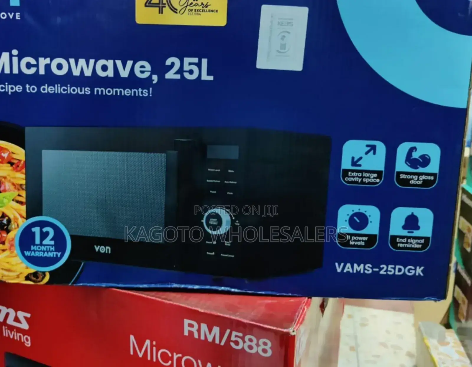 25litres Von Microwave Oven Digital (Black ) *Vam/25gb