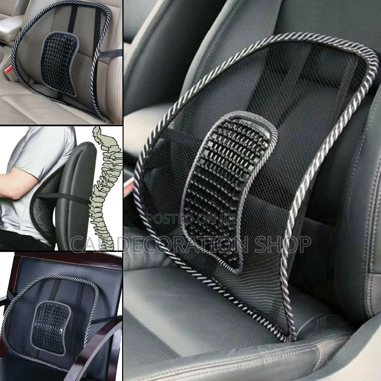 2pcs Breathable Back Pain Relief Lower Back Support Backrest