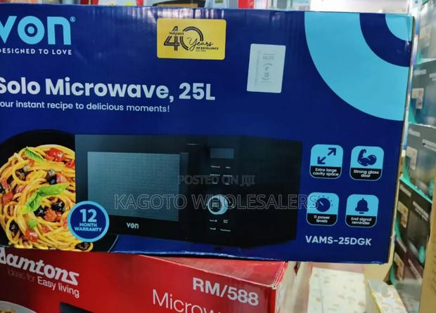 25litres Von Microwave Digital (Black Body) *Vam/25gb